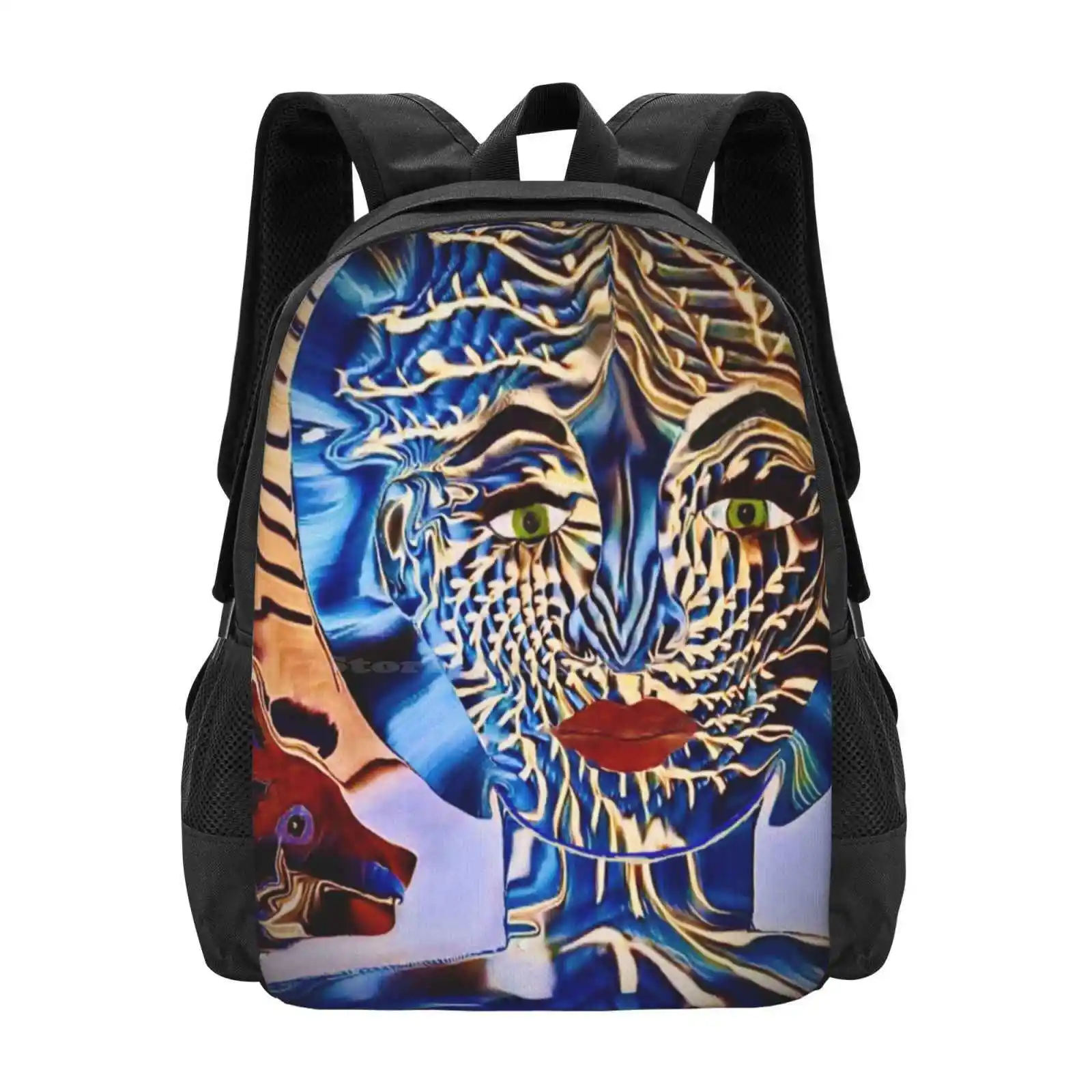 

Reticular Buffer Hot Sale Schoolbag Backpack Fashion Bags Latina Magical Realism Alebrijes