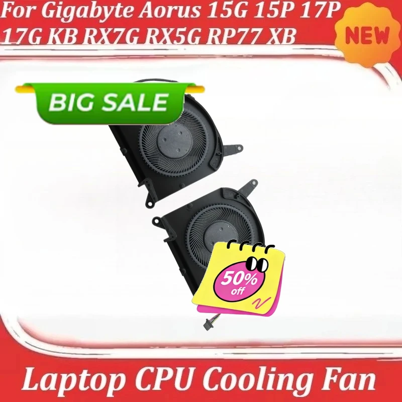 

Вентилятор охлаждения процессора ноутбука для Gigabyte Aorus 15G 15P 17P 17G KB RX7G RX5G RP77 XB