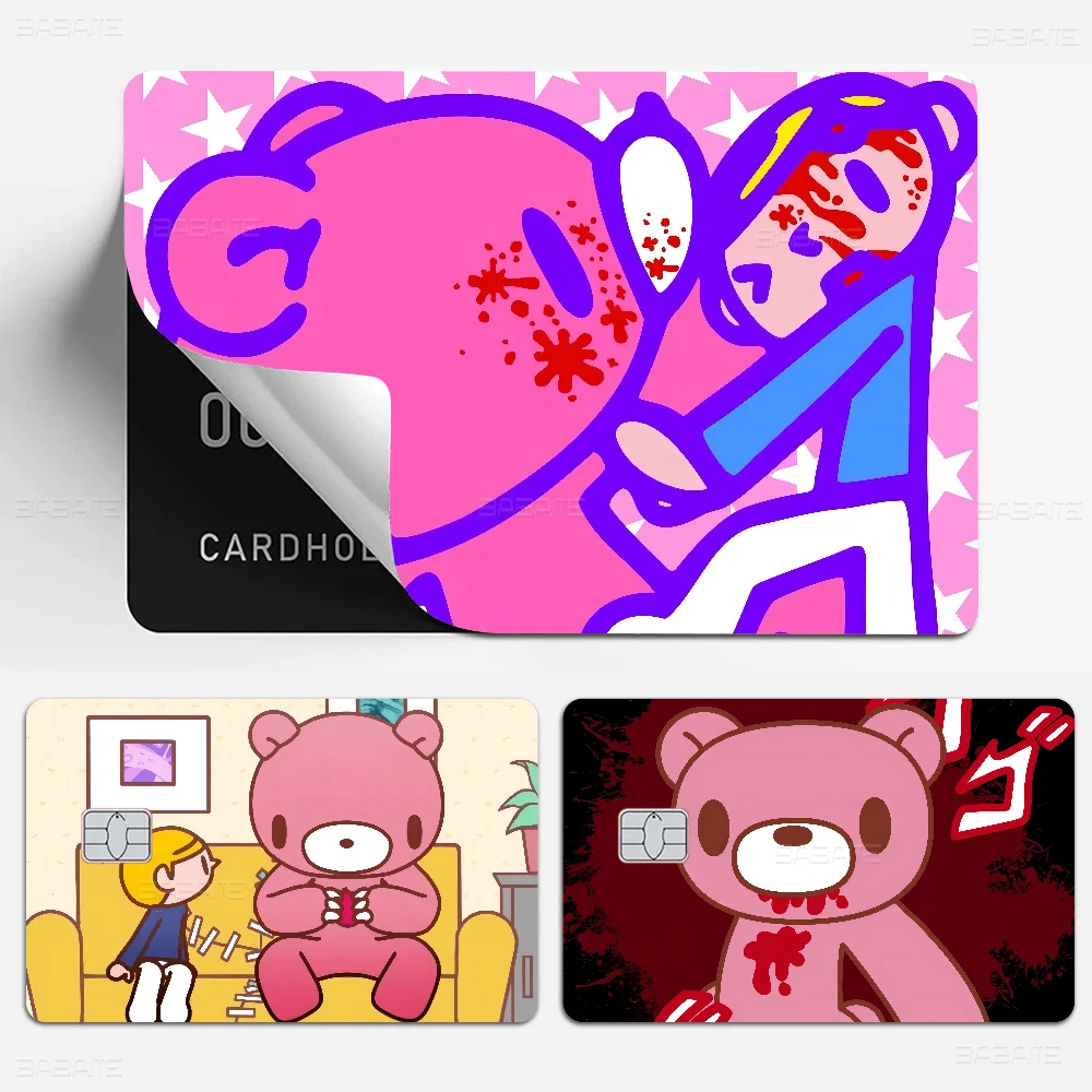 Cartoon G-gloomy Bear Anime Cartoon Sticker Film Skin For Credit Card Debit Bank Bus Card