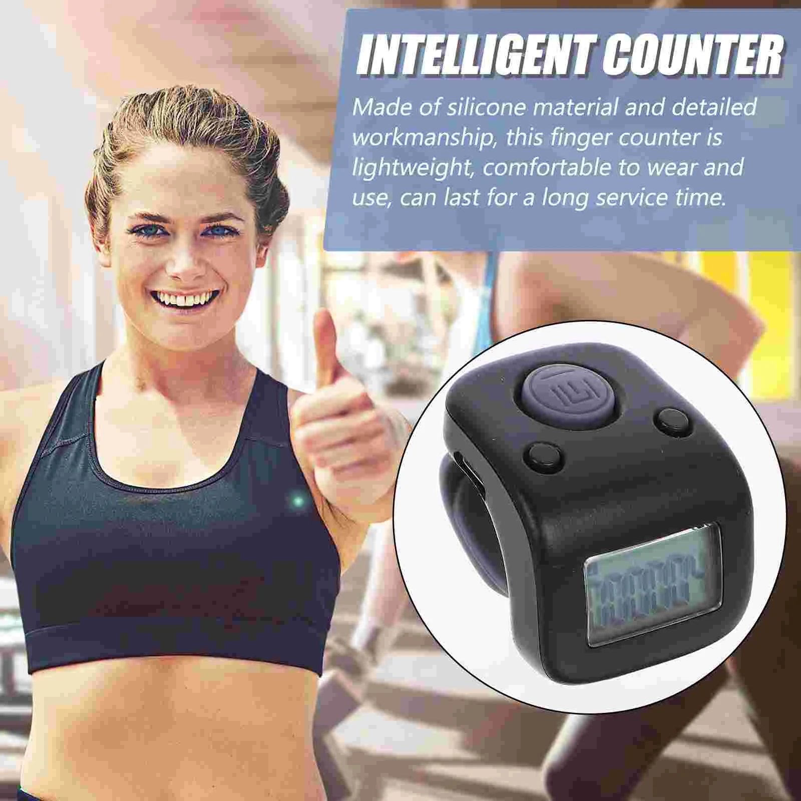 Chanting Counter Finger Electronic Silicone Crochet Chargeable 50ma Digital Manual Clicker for
