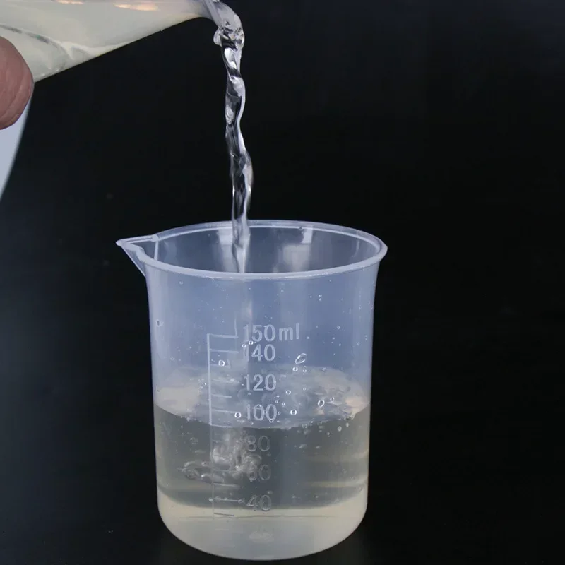 100ml Measuring Cup Transparent Scale Plastic Measuring Cup Lab Chemical Measuring Cup Without Handle Kitchen Bar Supplies