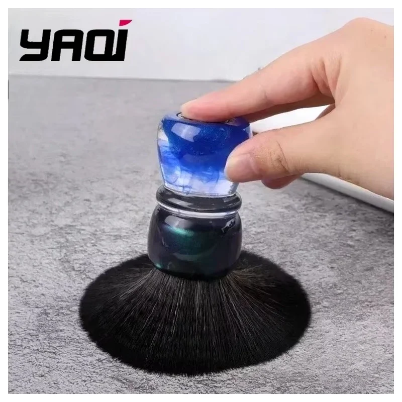 YAQI OCEAN Shaving Brush 28mm Synthetic Hair Resin Handle Collectibles Wet Shaving Brush Birthday Gift For Boyfriend Men
