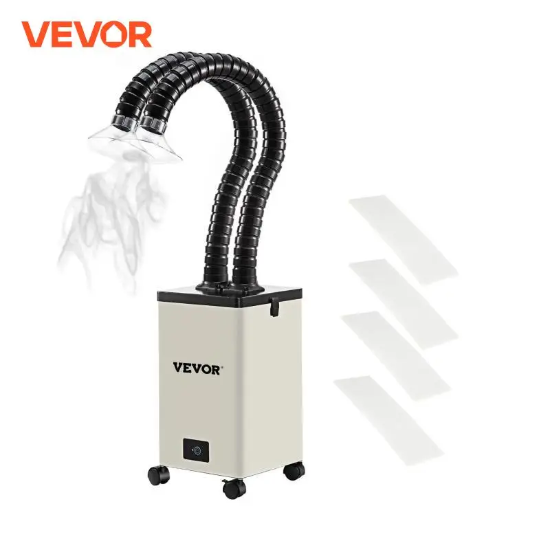 VEVOR 80W 150W aspiratore di fumi purificatore d\'aria puro filtri a 3 stadi saldatore a 3 velocità assorbitore di fumo nocivo per la riparazione