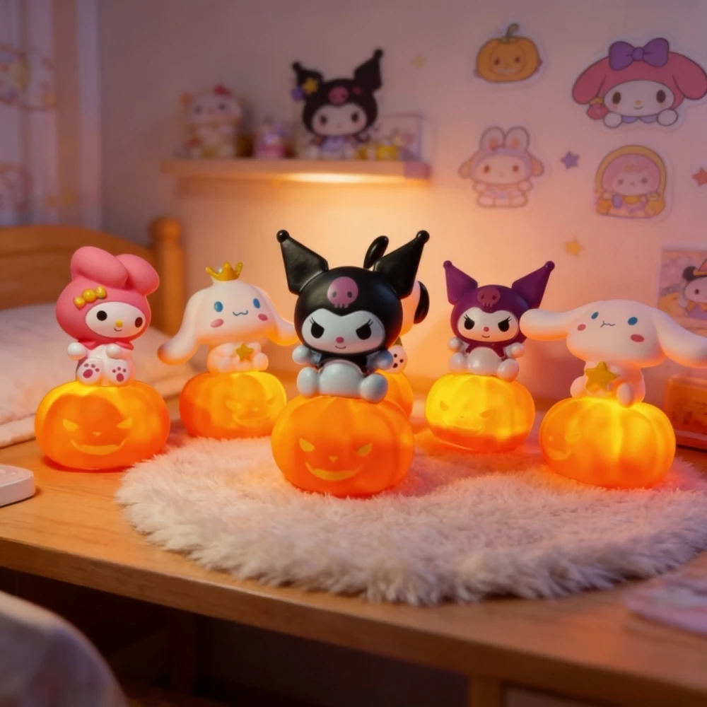 

Kawaii Pumpkin Night Light, Cute Sanrio Character Small Table Lamp, Bedroom Decoration Lamp, Children's Holiday Gift