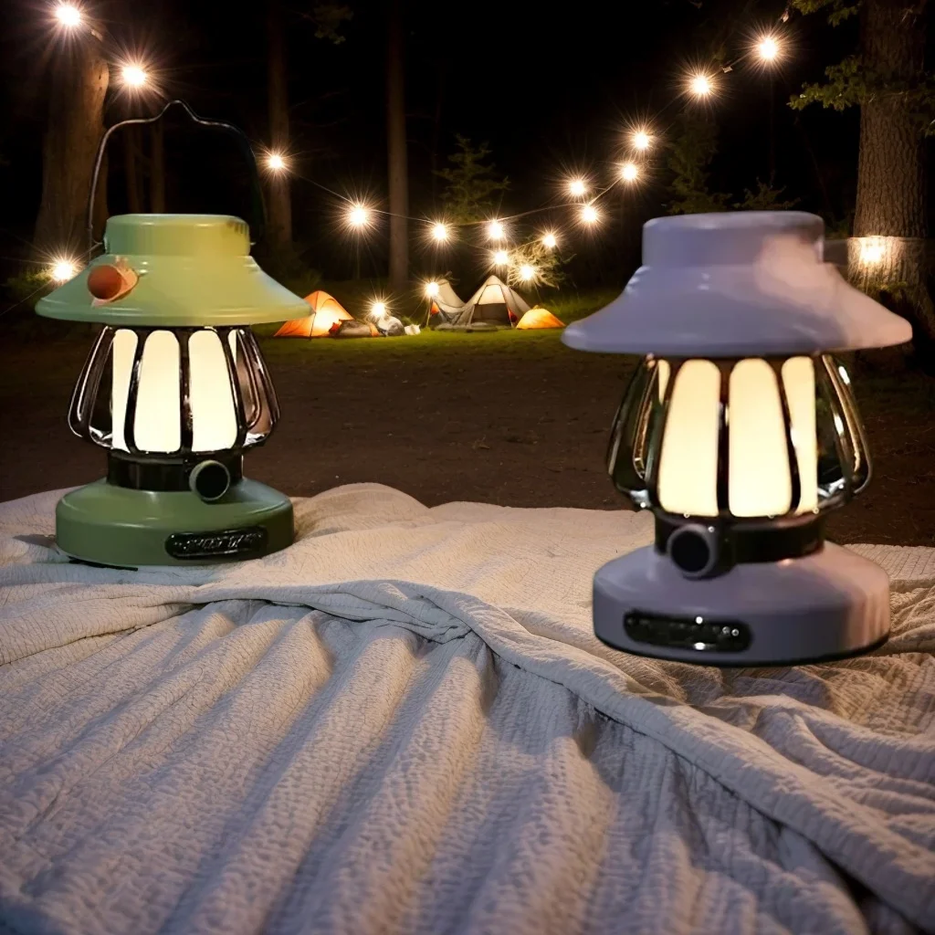 

Ретро уличный светильник для кемпинга с улиткой, портативный перезаряжаемый уличный светильник для палатки, атмосфера, ночник, декор двора