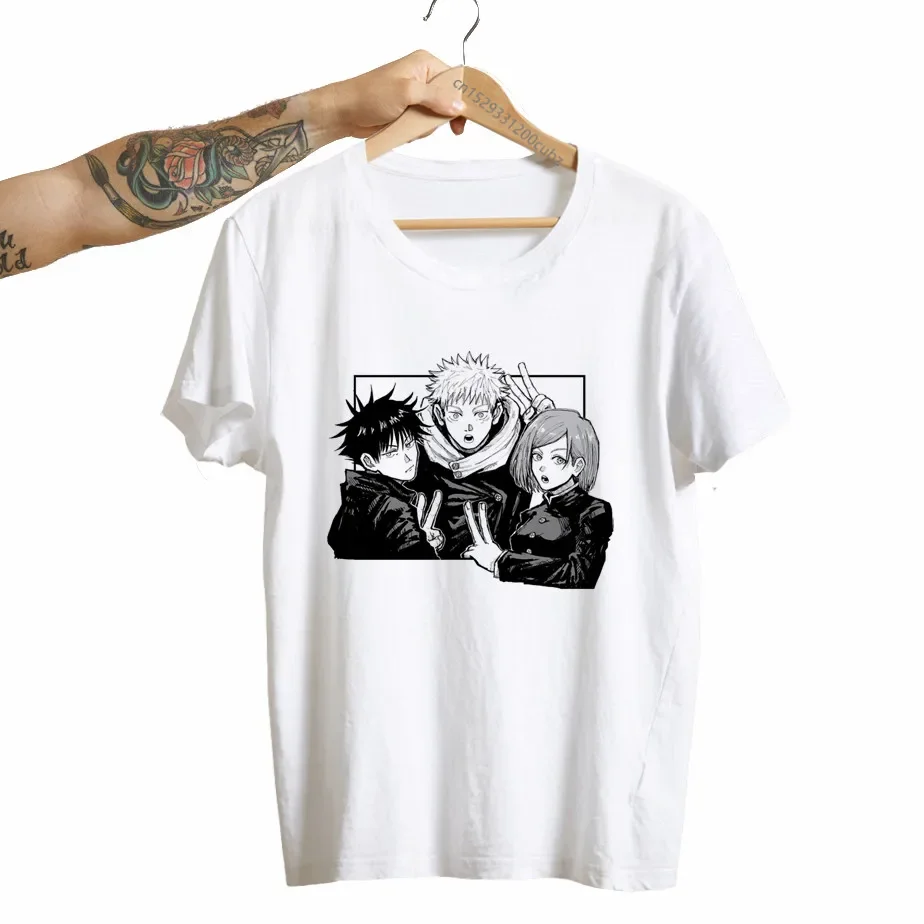 Y2k Graphic T Shirt Japanese Manga Itadori Yuji Women T Shirt Girl Kawaii Jujutsu Kaisen Tees Fashion T-shirt Summer 90s Tops