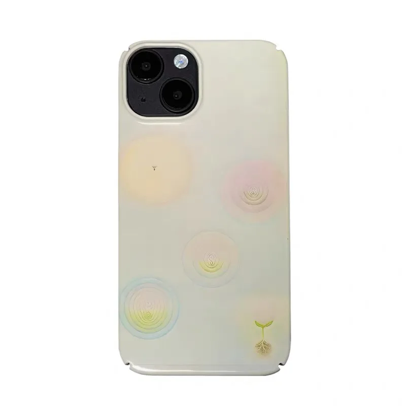 

Green Hazy Circle Art Phone Case for IPHONE 17 Air 16E 15 PROMAX 14 Plus 13 12 MINI 11 PRO 16Plus XR XS MAX Acrylic Phone Cover