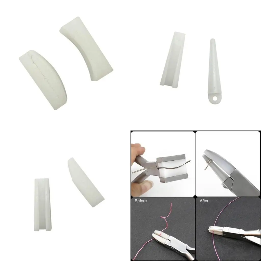 Pack of 2 Fashioanbel Sturdy Plastic for Flat Nose Pliers Designs for Jewelry Repair and Creation Daily Use