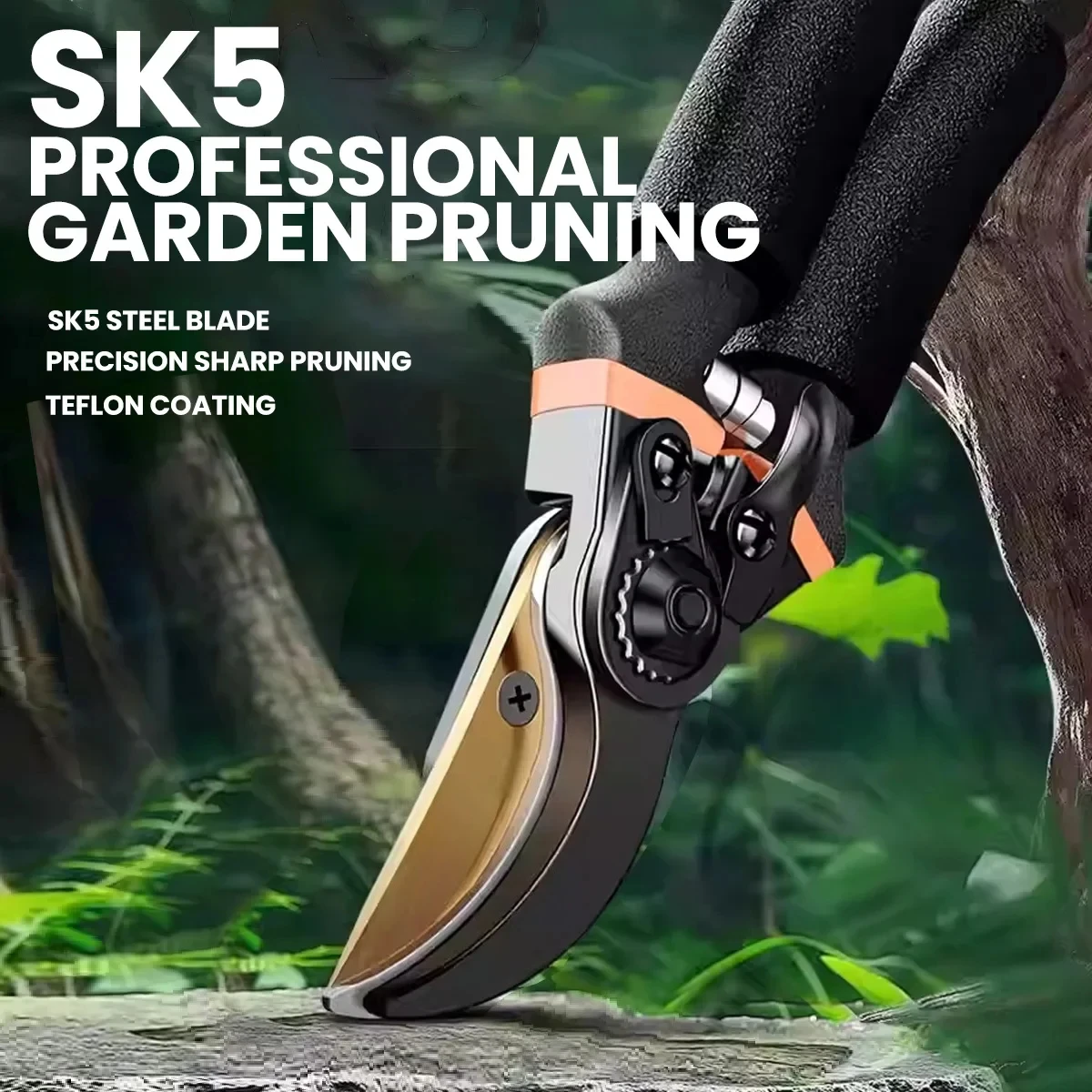 

Секаторы AIRAJ из стали SK5, 8,5 дюймов, профессиональные садовые ножницы для бонсай, фруктовых деревьев и цветов, эргономичные нескользящие ручки