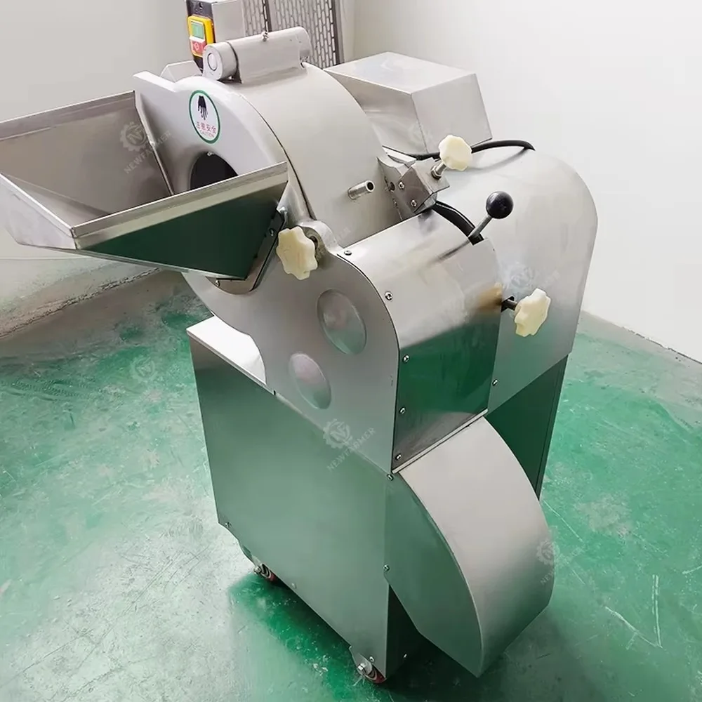 Industrial Vegetable Cutter Machine Garlic Ginger Onion Dicer Potato Slicing Cube Cassava Taro Cutting Machine for