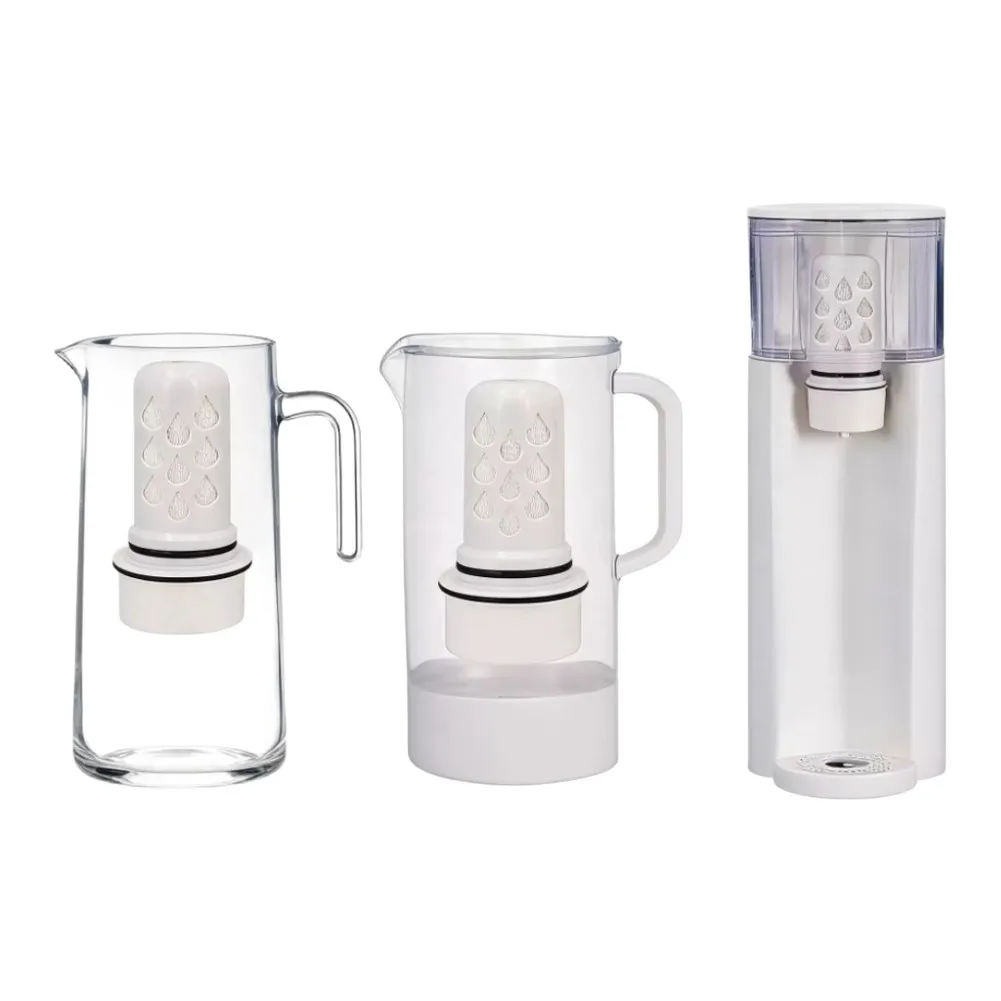 Home Water Filter Replacement Set with 1 Membrane and 6 Carbon Filters Compatible with Select Home Pitcher and Dispenser Systems