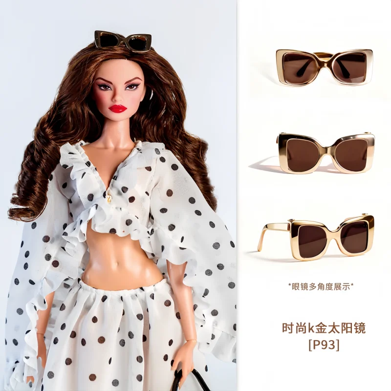 Conjunto de Ropa y Accesorios para Muñecas Supermodelo con Estampado de Lunares, Novedad 2025, para Niñas, Juego de Moda, Juguete Elegante