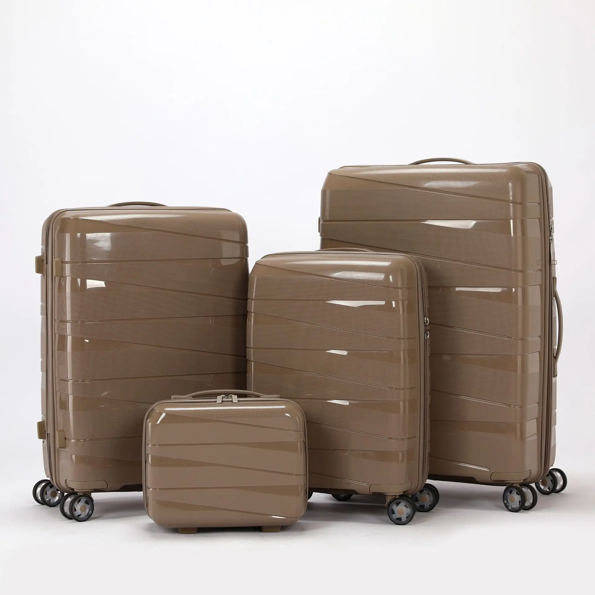 (28) 20-inch trolley case with universal wheels for boarding, custom logo and trademark three-piece suitcase