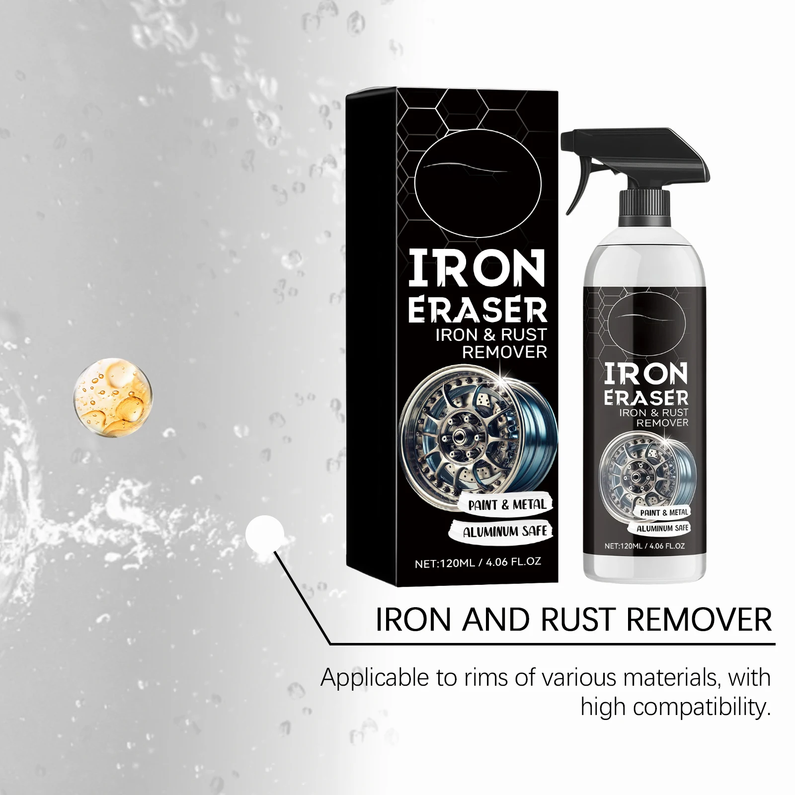 Car Wheel Rust Remover Spray E - огляд і ціна Wheel Cleaner Alloy