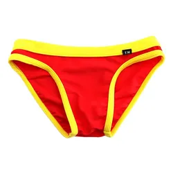 Silky Men's Ice Silk Briefs Convex U Pouch Underwear Sexy Low-waist Youth Panties New Male Seamless Swimwear Smooth Beachwear