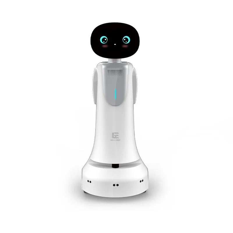 Smart AI Front Desk Service Robot Welcome Reception Guide Android OS Exhibition Hall High Strength Composite Material Body