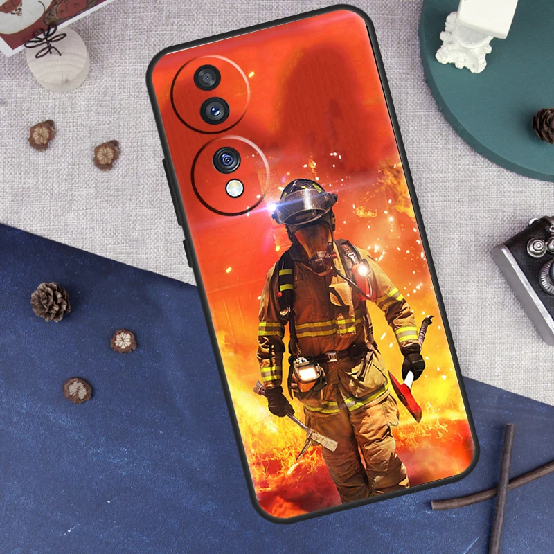 حافظة رجال الإطفاء Heroes لهاتف Honor 200 Pro 50 70 90 X8a X9a X8 X9 X8b X9c X9b Honor Magic 7 Lite 5 6 Pro