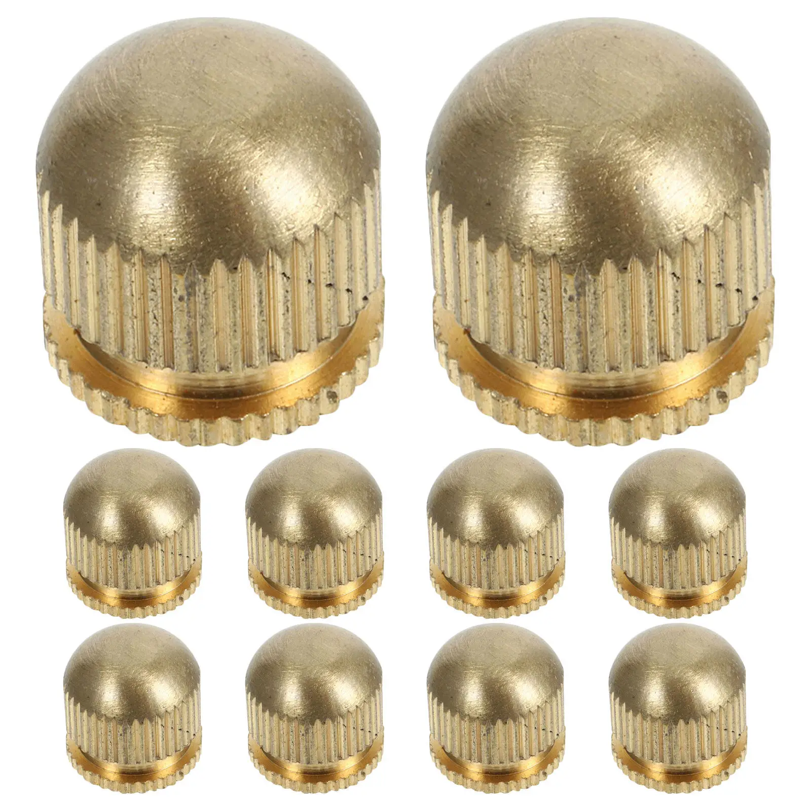 10pcs M5 Pure Copper Flush Mount Lock Caps for Ceiling Light Fixtures – Decorative Flower Branch Screw Nuts
