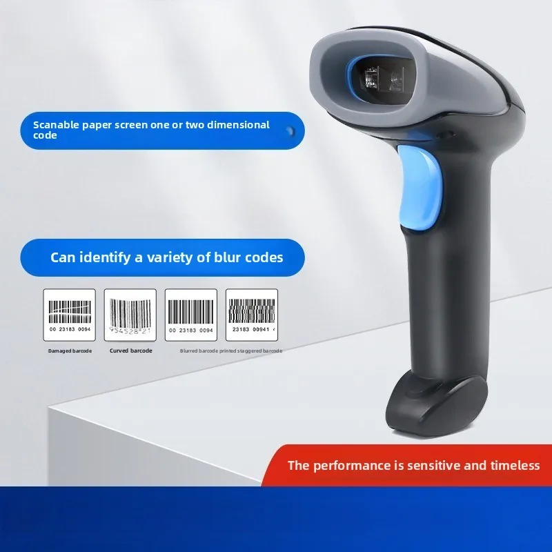 

Сканирующий пистолет WM930, сканер QR-кода, экран мобильного телефона, кассир супермаркета, проводной беспроводной Bluetooth-барный пистолет