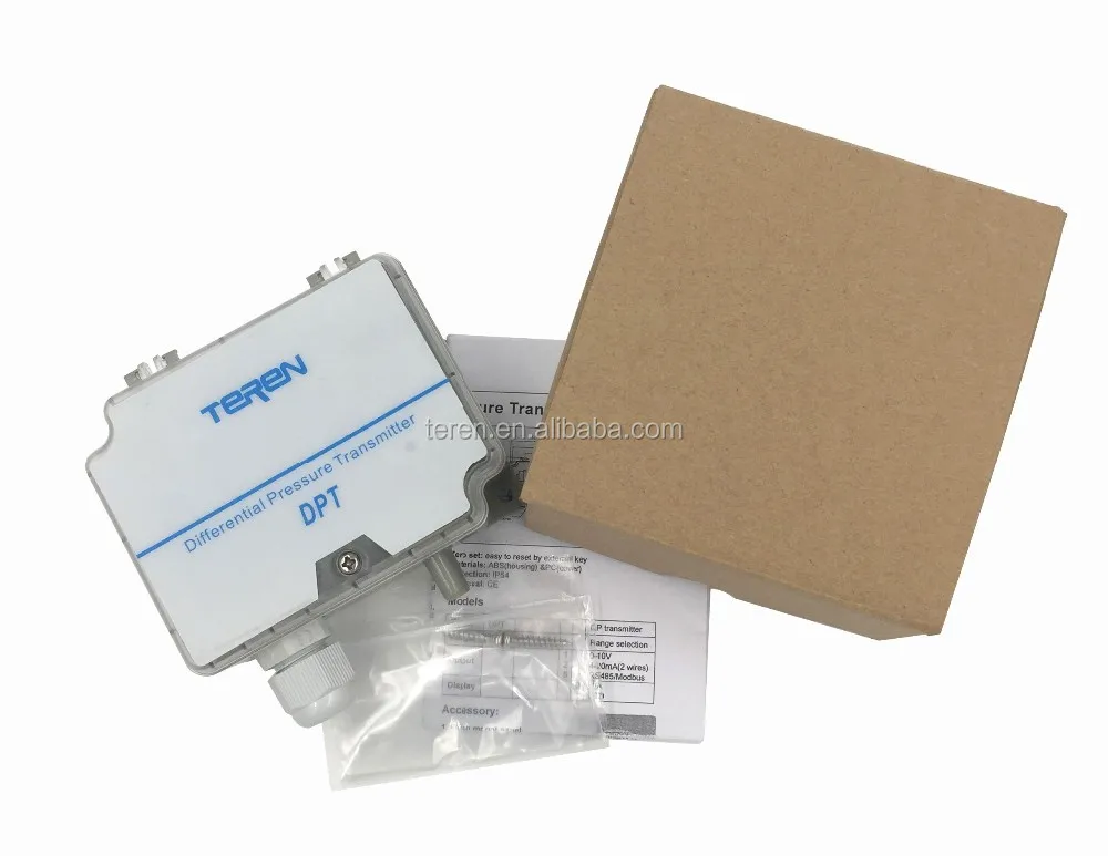 DPT Differential Pressure Transmitter Hvac Air Pressure Monitor Low Pressure Sensor With Analog Output view 6