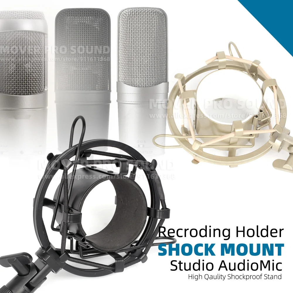 Suspension Microphone Shock Mount For Audio Technica AT3035 AT4033 AT3060 AT 3035 4033 3060 4047 Mic Stand Holder ShockMount