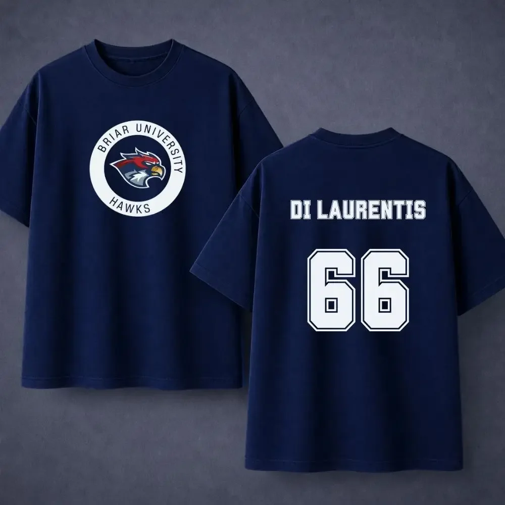 Off-Campus Briar University Hawks Graham 66 46 Graphics T Shirts Summer Y2k Fashion T Shirts O-neck Ice Hockey Tshirt Fans Gift