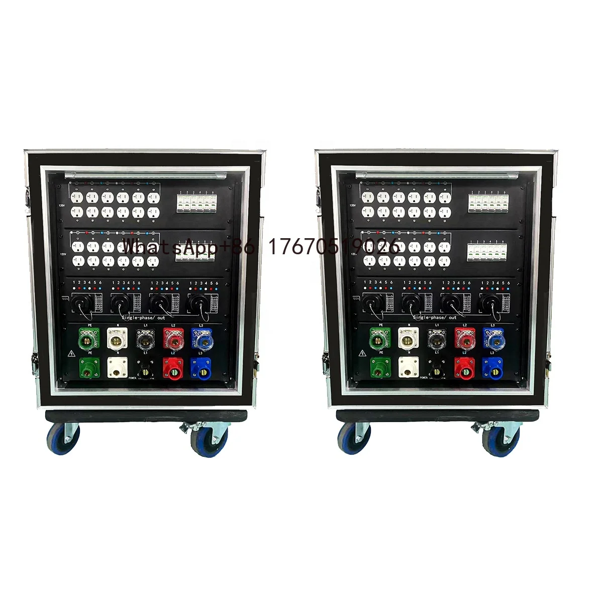 

SX Socapex Outlets 24 Power Distro Box 3 Phase Electrical Power Distro for Live Sound
