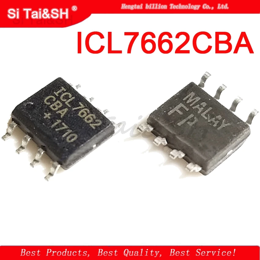 10pcs/lot ICL7660AIBAZ SOP8 ICL7660 7660AIBAZ ICL7660SCPAZ DIP ICL7662 ICL7662CBA ICL7662CPA CMOS Voltage Converters IC SOP-8