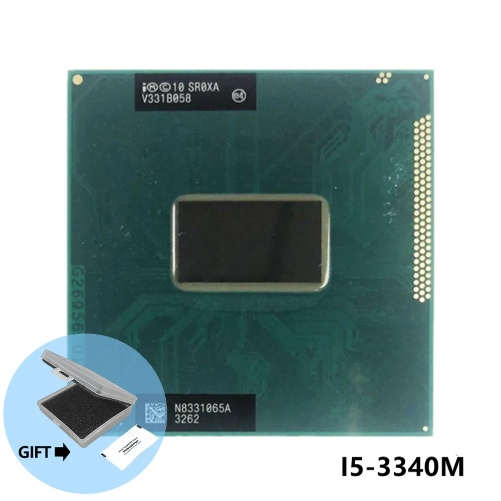 Процессор Intel Core i5-3340M i5 3340M SR0XA, 2,7 ГГц, двухъядерный, четырехпоточный, 3 МБ, 35 Вт, разъем G2 / rPGA988B