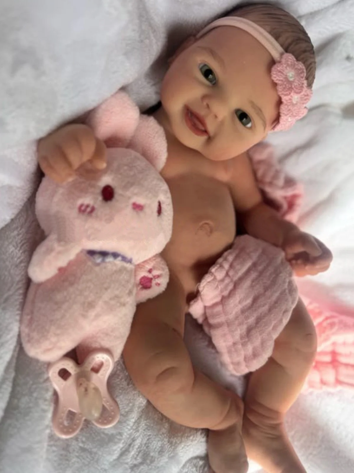 

40CM Open Mouth Silicone Bebe Girl With Hair Reborn Full Soft Silicone Newborn Dolls For Kids Boneca Reborn Corpo De Silicone
