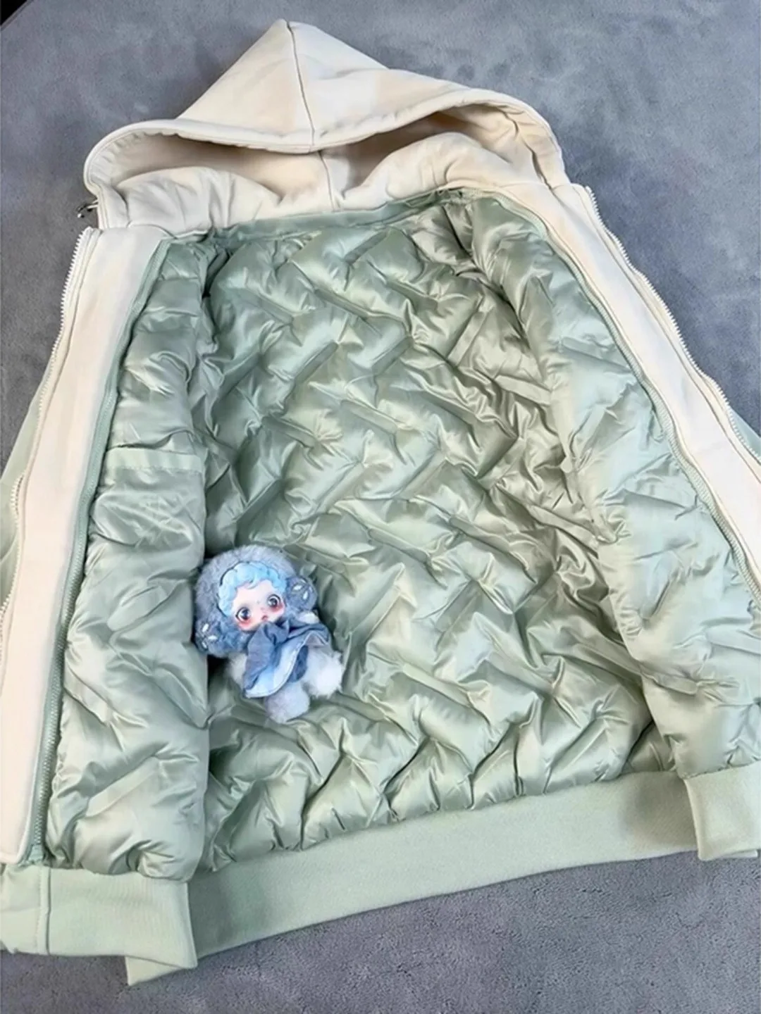 

Мужская зимняя утепленная куртка с капюшоном и эффектом двухслойности, с воротником-бомбером, теплая повседневная куртка с длинными рукавами