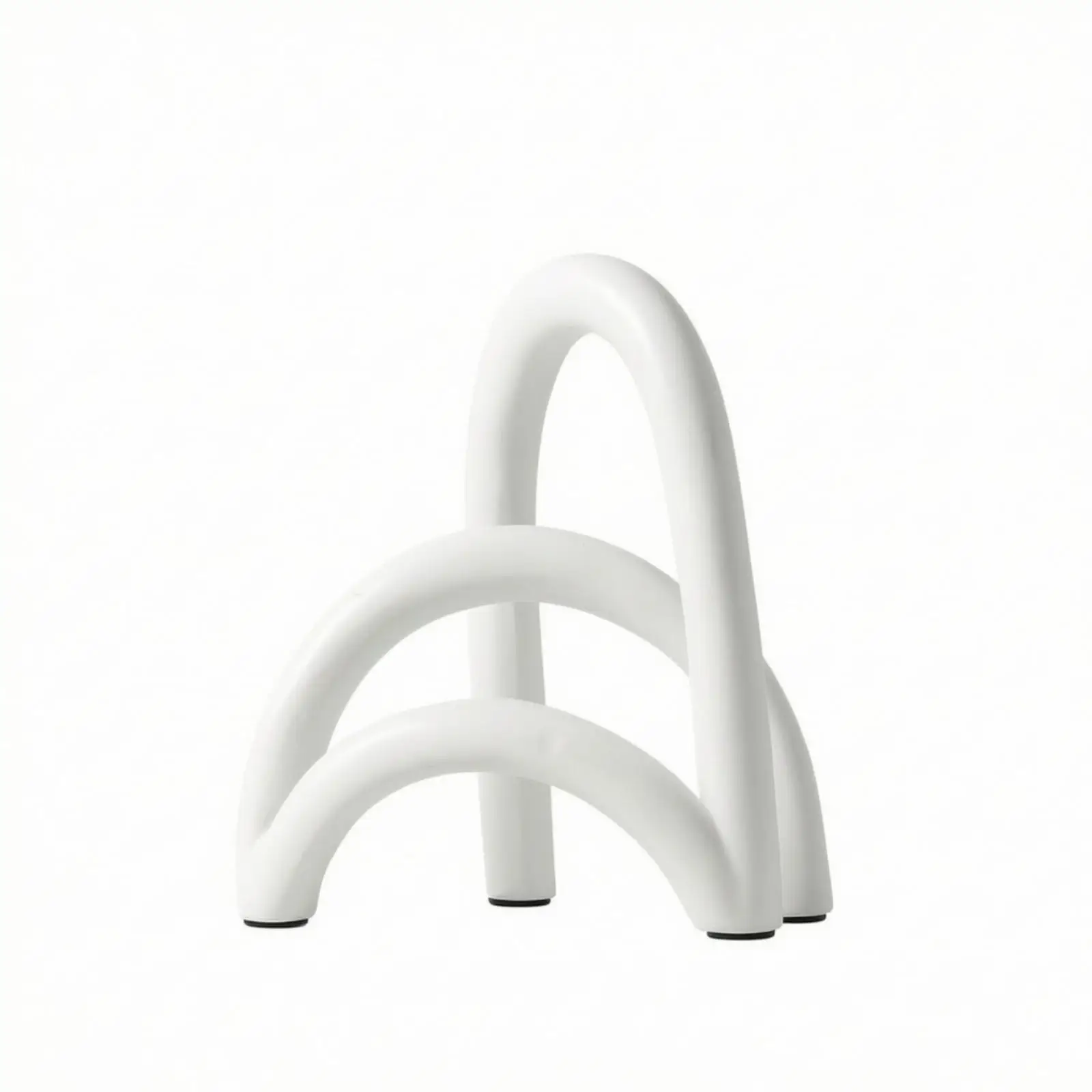 Elegant Resin Bridge Sculpture Minimalist Arch Form Home Decor Sculpture for Entryway and Work Desk