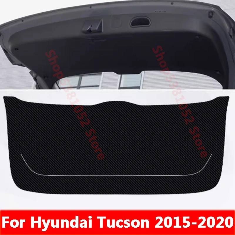 

For Hyundai Tucson 2015-2020 Car Trunk PU Leather Protective Anti-dirty Pad Car Trunk Tailgate Protection Pad Accessories