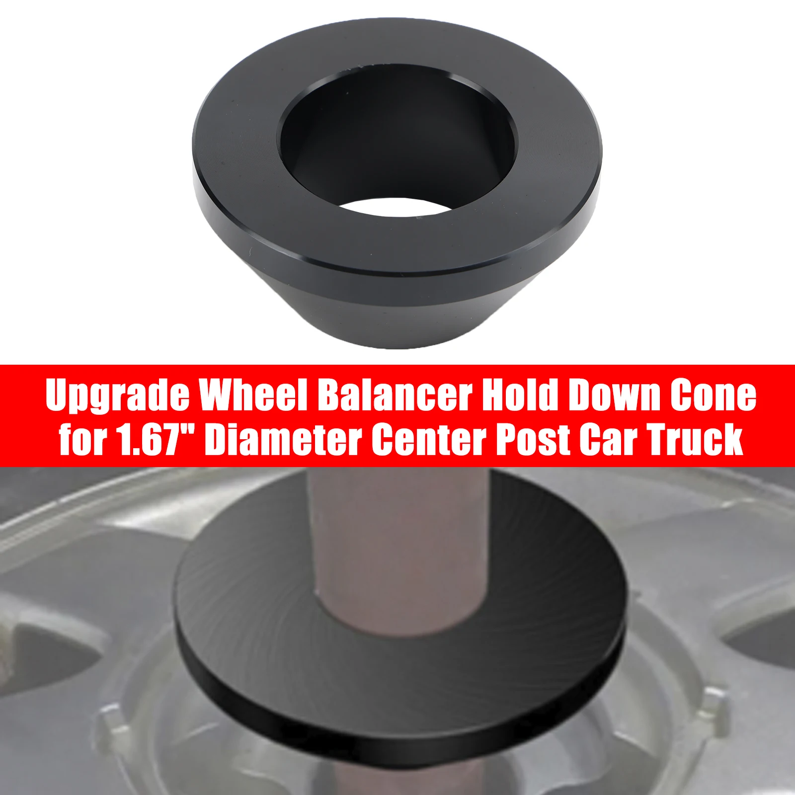 Artudatech Upgrade Wheel Balancer Hold Down Cone for 1.67\