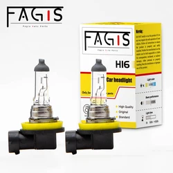 Fagis-Lumière automatique blanche chaude pour Toyota Lexus, phare antibrouillard, ampoule de voiture, pièces de rechange de ligne d'origine, 2 pièces, H16, 12V, 19W, 3350K