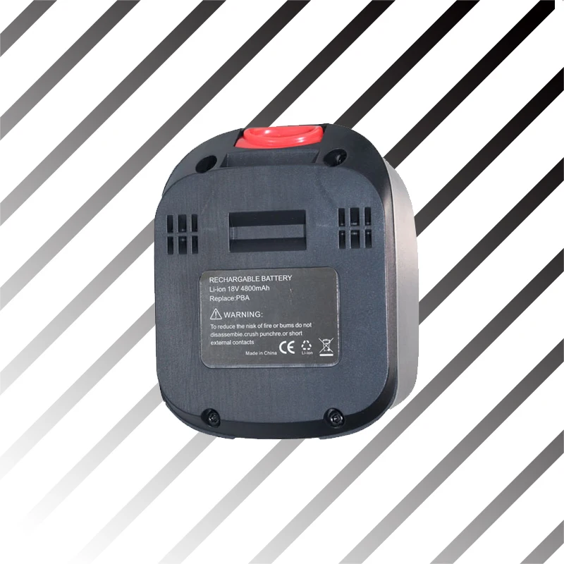 Imagem -03 - Bateria de Íon de Lítio para Bosch Ferramentas Domésticas e de Jardim Apenas para tipo c Pba Psb Psr Pst Al1830cv Al1810cv Al1815cv 18v 6000mah