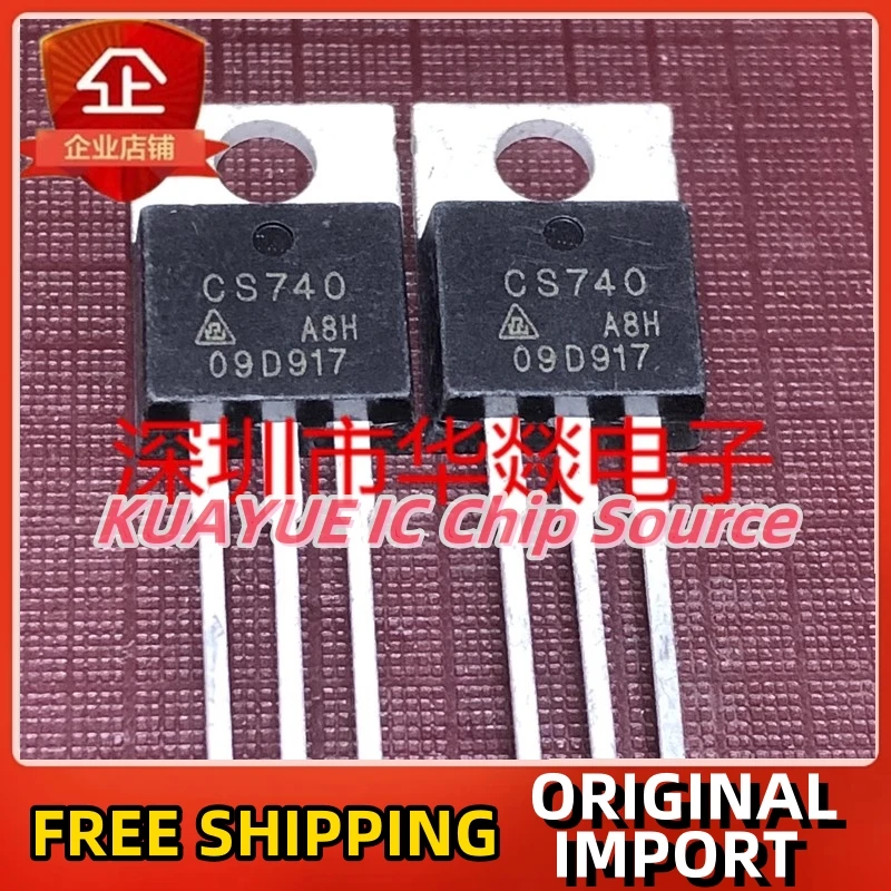 10PCS-30PCS   CS740A8H  IRF740   TO-220  400V 10A  Fast Shipping Quality Guarantee