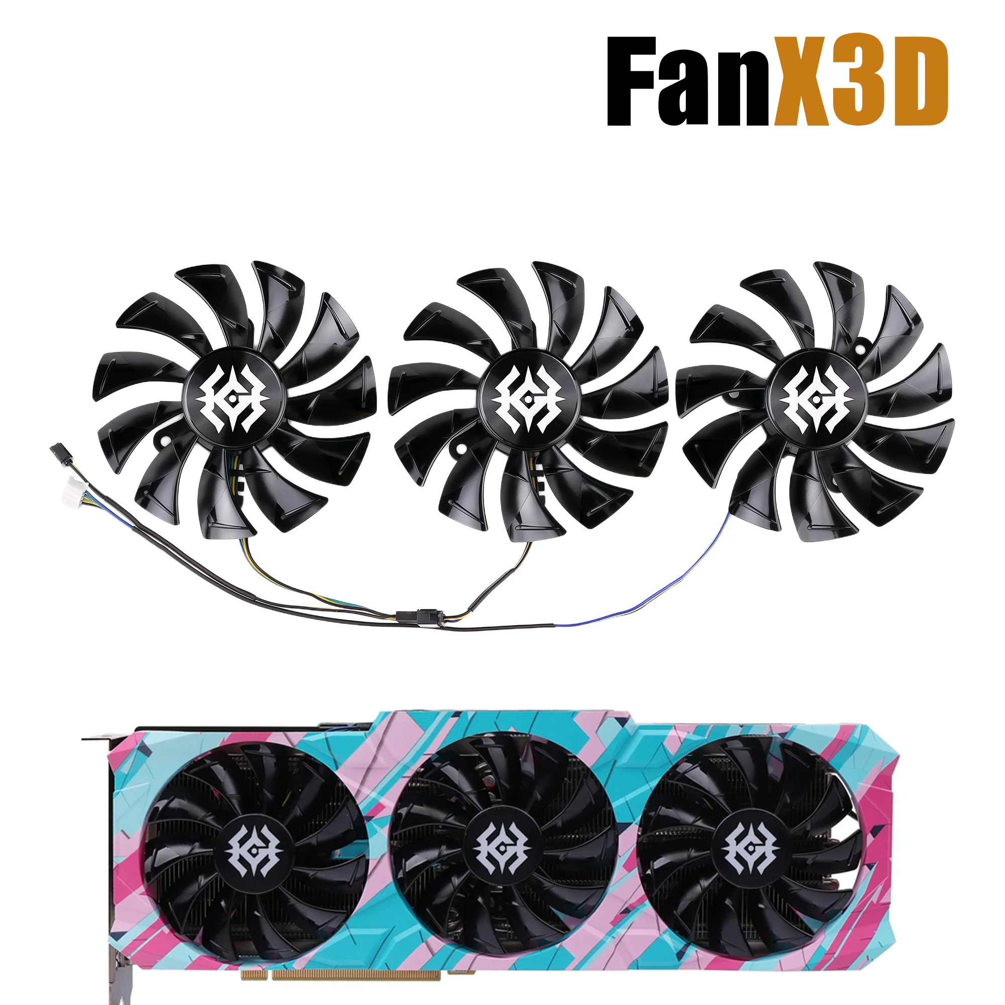 Application Scenarios For ZOTAC GeForce RTX 3090 3080 3070 3060 Ti X-GAMING 87MM Graphics Video Card GA92S2U Cooling Fan
