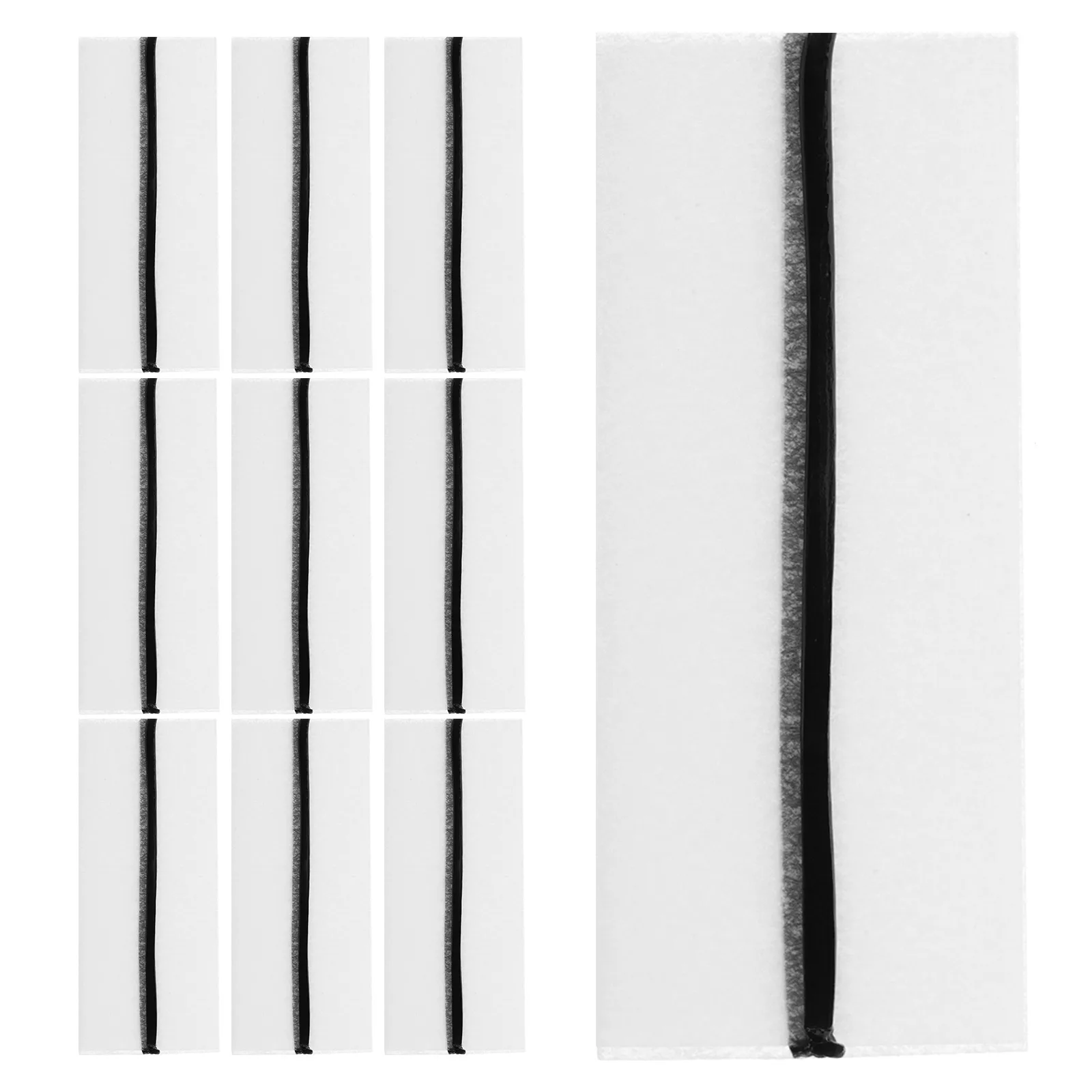 

40 Pcs False Eyelashes Self Adhesive Strips Black Glue Liner for Extensions Natural Look extensions tape eyelash glue strip