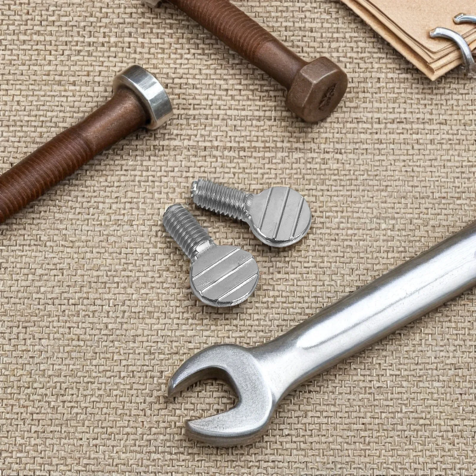 

1Pair Stainless Steel Thumb Screws Rotating Bbq Fork Screws for Electric Ovens Turkey Forks Outdoor Barbecue Tools Accessories