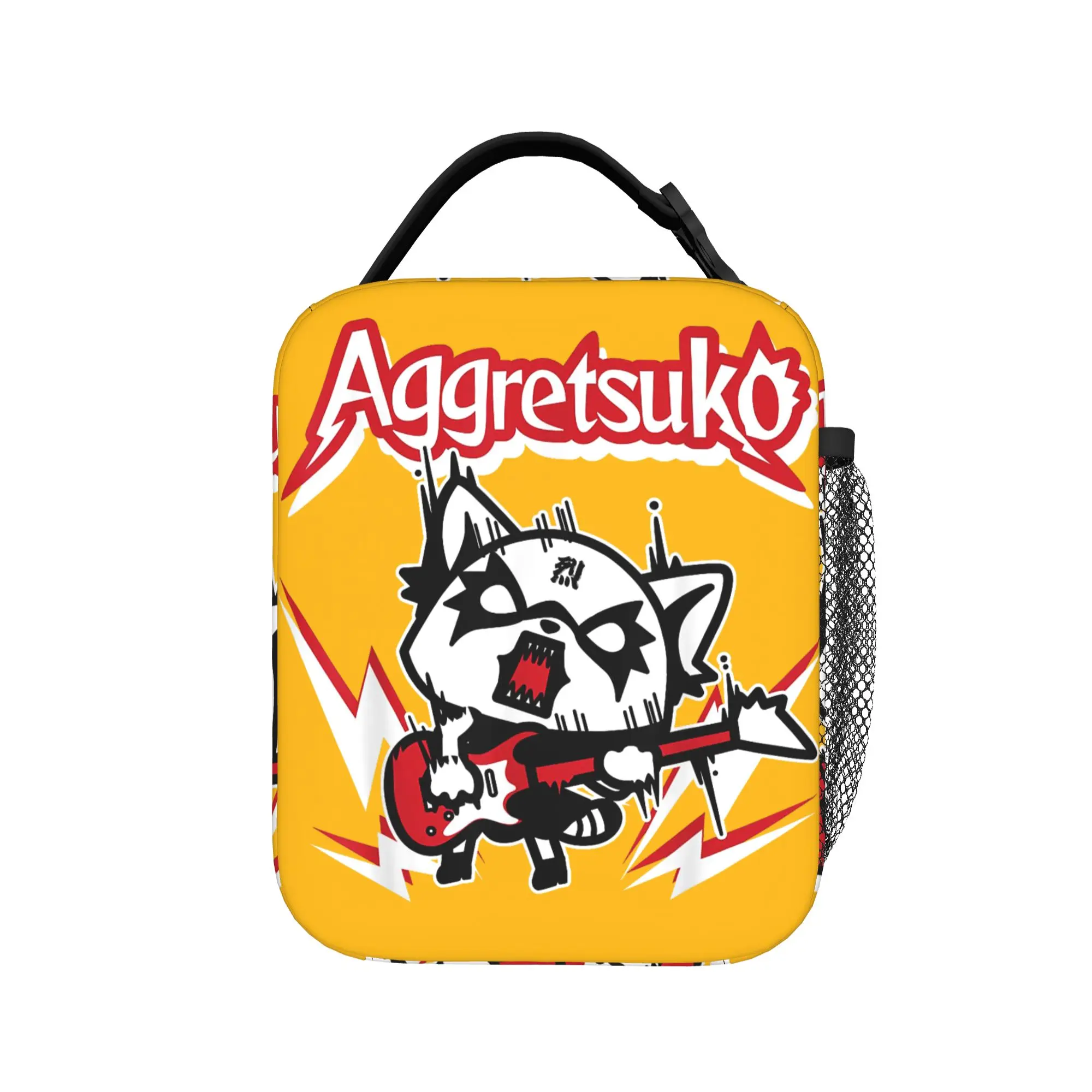 

Термосумка для обедов Aggretsuko Rocker Rage, большая, для пикника, пляжа, пикников, пляжная сумка-холодильник для еды