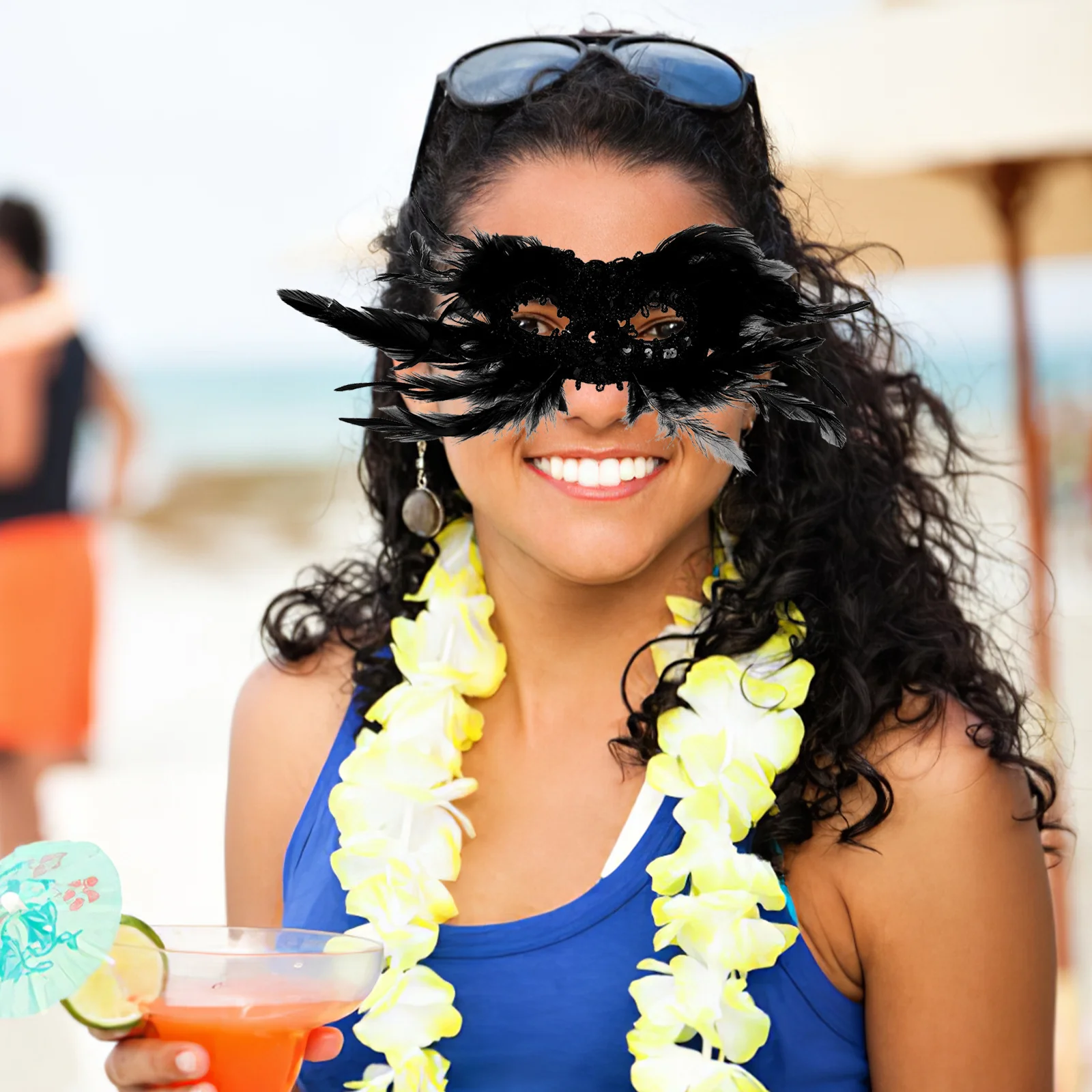 

Gothic Half Face Mask Sparkling Sequin Plumage Elegant Masquerade Ball Party Cosplay Carnival Festival Fancy Dress