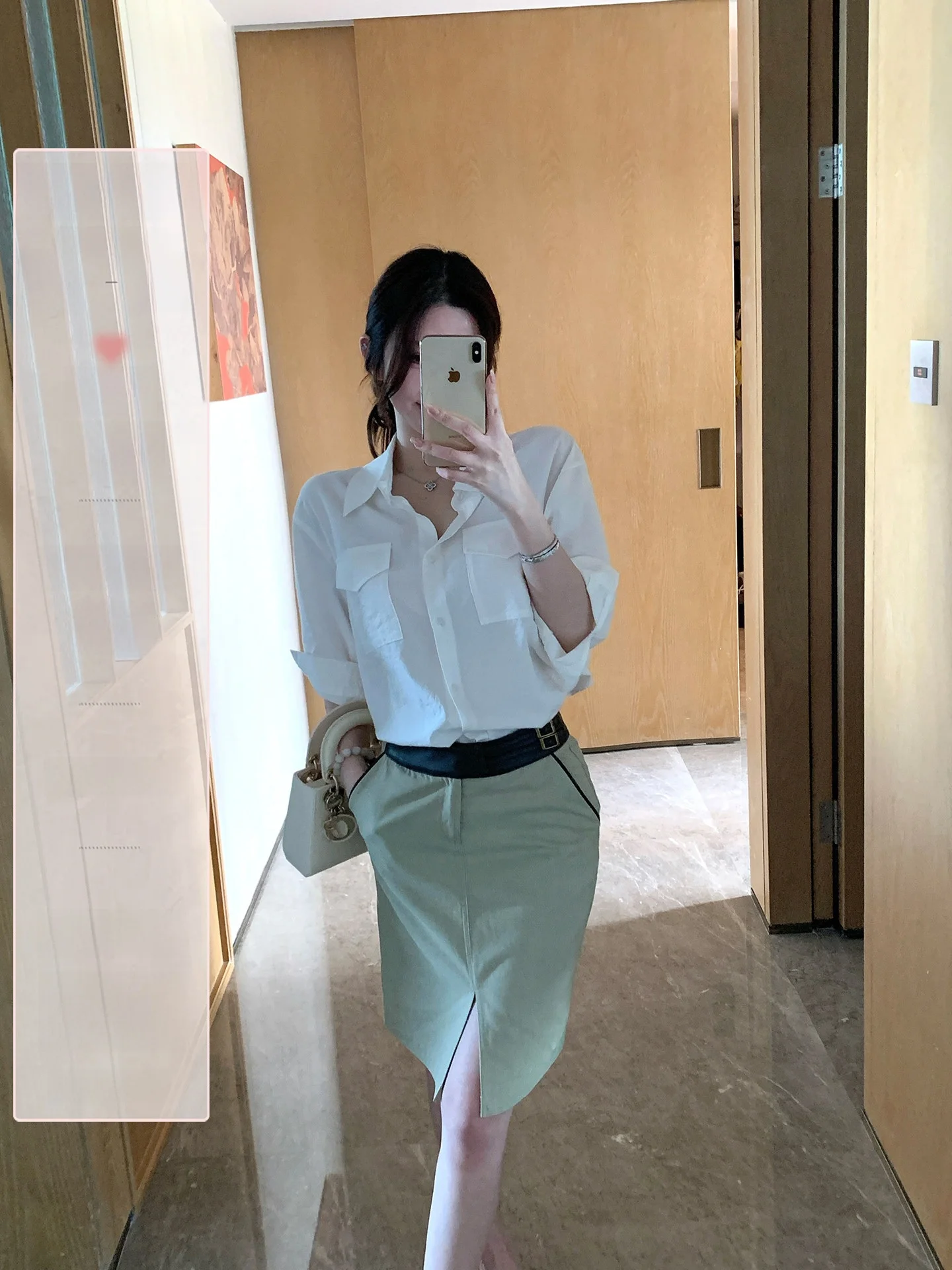 

Винтажная асимметричная юбка миди Titi Little Sister с высокой талией, женская, весенняя, повседневная, из хлопка, прямого кроя, с разрезом