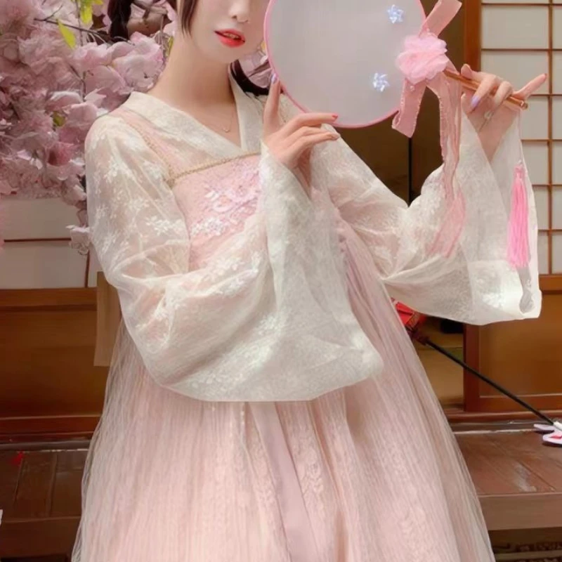 

Японские рубашки в стиле Sweet Lolita для женщин: милые тонкие блузки с длинными рукавами, кружевом и сеткой, кардиганы, женские свободные топы в стиле Y2K