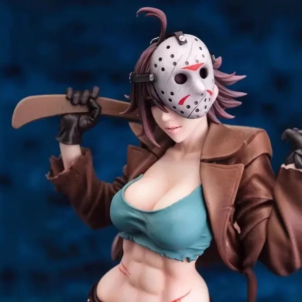 فريدي مقابل جيسون الرعب أنيمي نمط دمية نموذج لجسم الديكور تحصيل الفن التماثيل لمحبي سطح المكتب زخرفة نموذج الهدايا #3