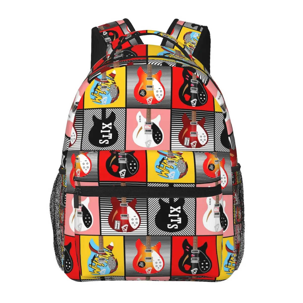 

Paul Weller's Rickenbackers Backpacks Boys Girls Bookbag Students School Bag Cartoon Laptop Rucksack Shoulder Bag Large Capacity