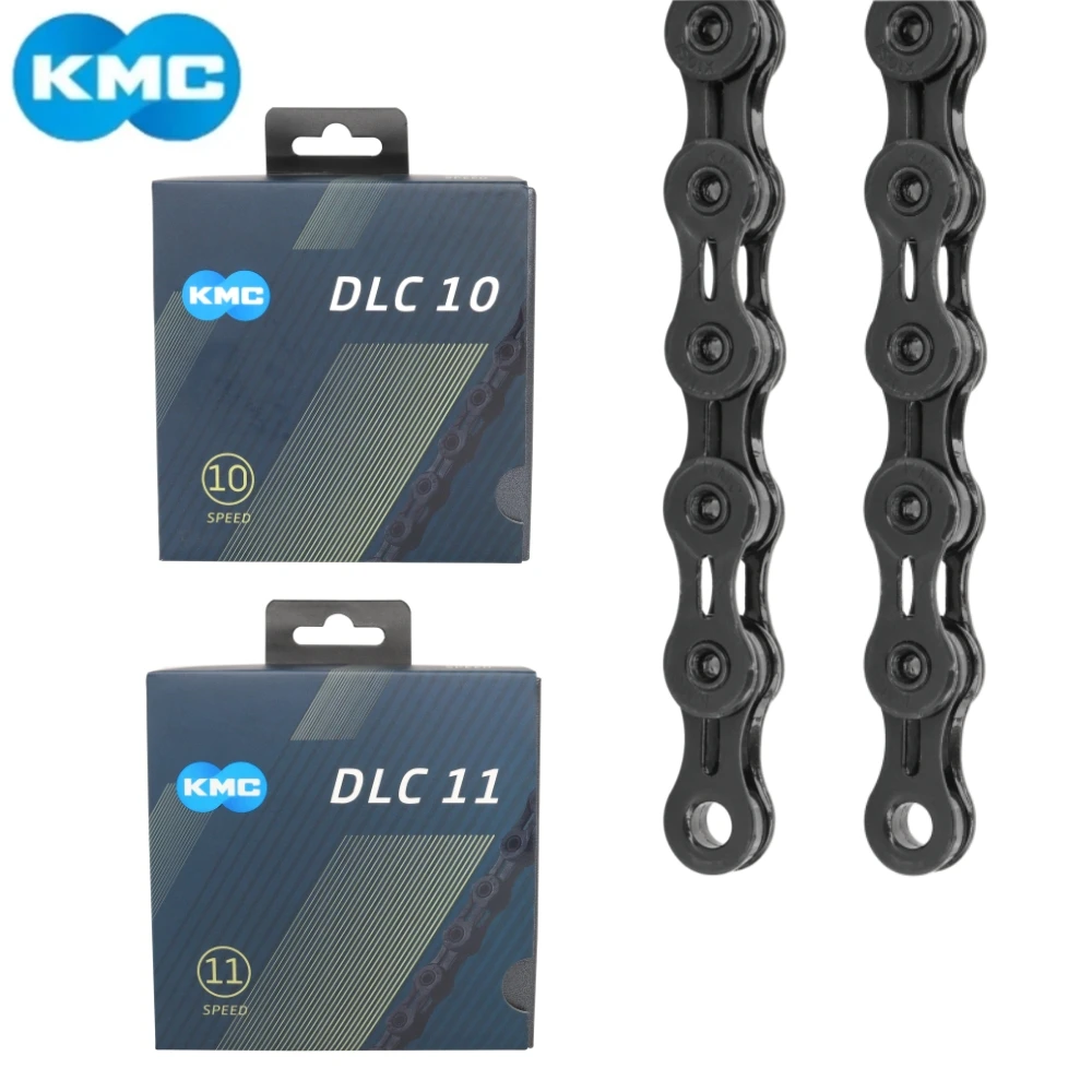 KMC DLC 10/11 MTB Bike Chain 10V 11V 116L 118L Black Bicycle Chain 10 11 Speed Original Mountain Road Bike Chain Cycling Parts