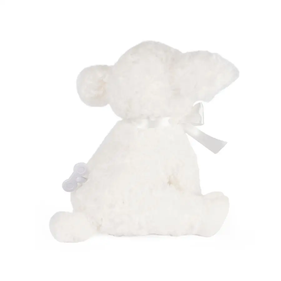 Baby Lena Lamb Keywind Musical Plush, Plays Brahms Lullaby, Stuffed Animal Sensory Toy for Babies 10 Months amp Up, White, 10