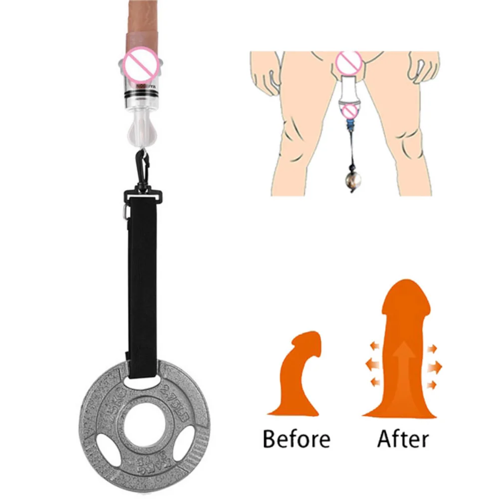 Male Penis Extender Penis Weight Stretcher Pure Physical Cock Stretcher Enhancer Exercise Device Penis Hanging Enlargement Syste