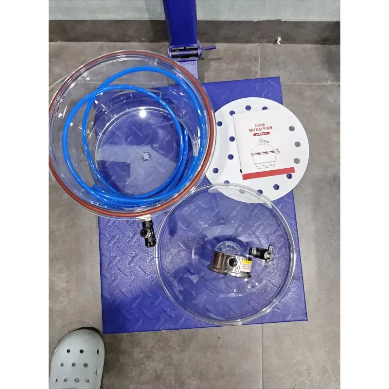 Vacuum Desiccators, Small Lab Desiccator, Double Valves Glassware Lab Desiccator Dryer Vacuum Desiccator Jar, 150mm/250mm
